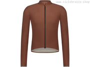 SHIMANO MAGLIA CICLISMO UOMO - EVOLVE ALL SEASONS MERINO - MIRROR BROWN